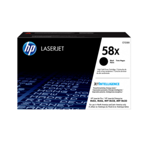 Cartucho original de tóner negro de alto rendimiento HP 58X LaserJet (CF258X)