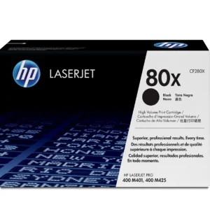 Cartucho original de tรณner negro de alto rendimiento HP 80X LaserJet (CF280X)