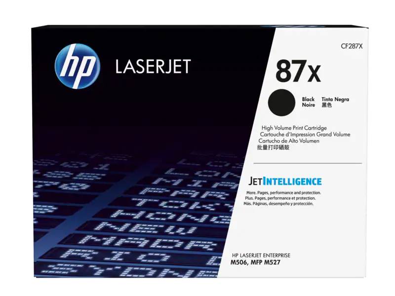 Cartucho de tóner original HP LaserJet 87X de alta capacidad negro (CF287X)